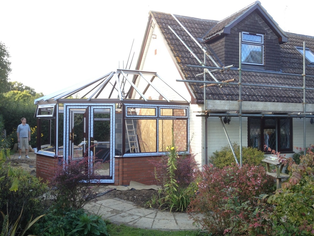 loft conversion and conservatory