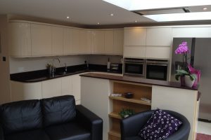 Kitchen extension fitted out after loft conversion. case study 4