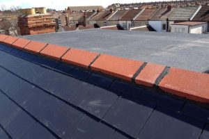 top of flat roof dormer to a loft conversion