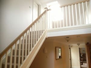 staircase leading up to a loft conversion bungalow case study 1