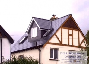 Side elevation pitched roof dormer designed to allow for staircase into loft conversion.