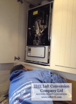 Installation of combination boiler The Loft Conversion Company (Portsmouth) Ltd